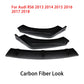 For Audi RS6 2013-2018 2016 2017 Car Front Bumper Splitter Lip Body Kit Spoiler Diffuser Deflector Carbon Fiber Look Accessories
