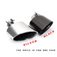 1 Pair Exhaust Tip For Audi A4 A5 A6 A7 Up To RS4 RS5 RS6 RS7 Muffler Tip Tailpipe For Audi Stainless Steel Exhaust Pipe