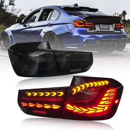 Tail Lights For BMW F30 F35 F80 316i 318i 320i 330i M3 3 Series 2013-2018 Start Up Animation Taillights Assembly A touch of Blue