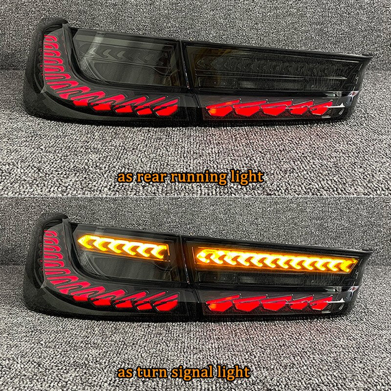 Rear Running Light + Brake + Reverse Lamp +Turn Signal LED Taillight DRL LED Tail Light Assembly For BMW G20 G28 2019-2021