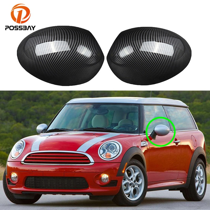 Car Front Side Rearview Mirror Cover for Mini R55 R56 R57 R58 R59 R60 R61 Clubman Hatchback Coupe Roadster Paceman Accessories