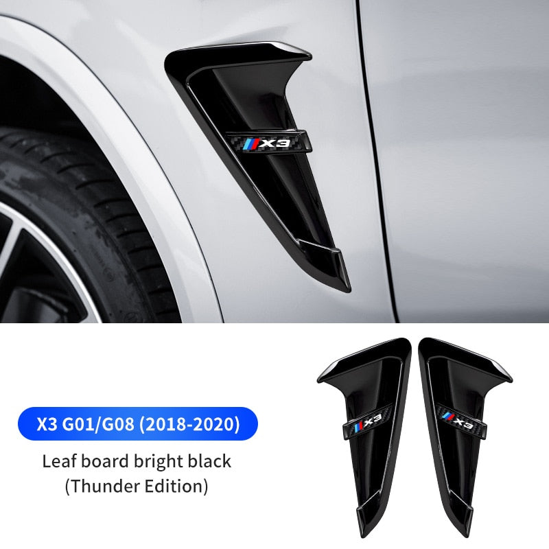 Bmw X3 X4 G01 G02 G08 3D Sports Styling Car Body Sticker Shark Gills Fender Emblem Styling Decorative Accessories