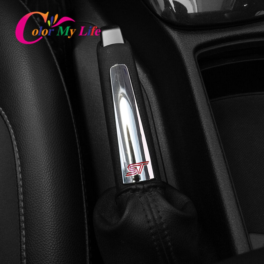 Car ST Handbrake Trim Sticker for New Focus ST Interior Decoration Handbrake Sequin for Ford Focus 3 MK3 2015-2018