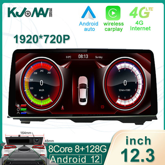 BMW F10 F11 2011-2016 Android 12 Touch Screen 12.3 Inch Car Accessorie Auto Carplay Monitor Multimedia Speacker Radio Player