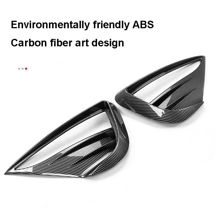 Tesla Model Y Fog Lamp Spoiler Blade Trim Protective Cover Woof Tooth Wind Knife ABS Decoration Sticker Car Accessories