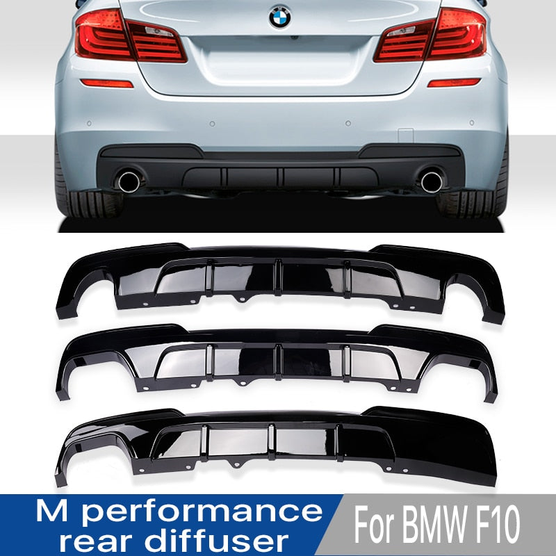 Gloss Black Body Kit M5 Rear Bumper Diffuser Spoiler Front Lip For BMW 5 Series F10 M Sport M Tech Sedan 2012-2016 MK4 M5