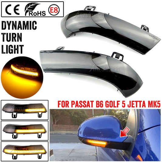 Dynamic Blinker Turn Signal LED For Volkswagen GOLF 5 GTI Variant Jetta MK5 Passat B5.5 B6 Plus EOS Sharan SuperB Mirror Light