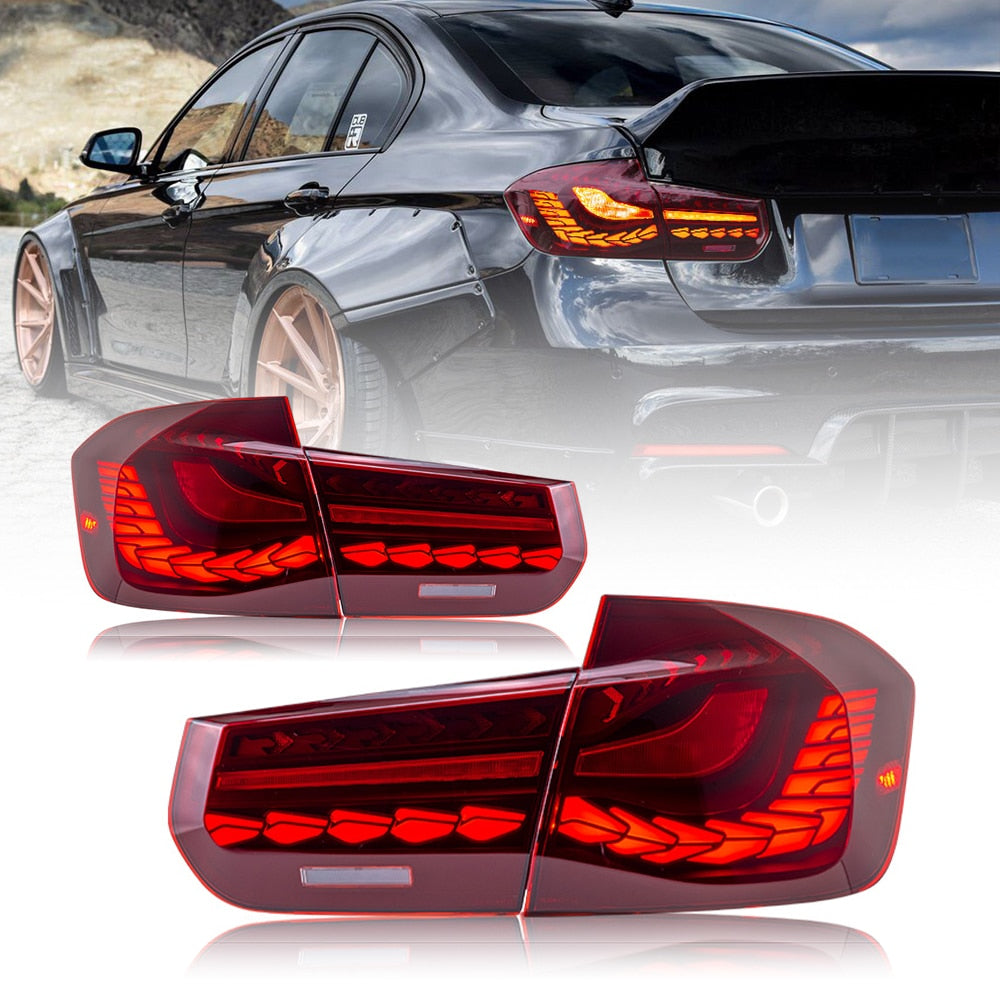 Tail Lights For BMW F30 F35 F80 316i 318i 320i 330i M3 3 Series 2013-2018 Start Up Animation Taillights Assembly A touch of Blue