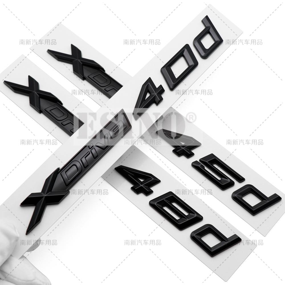 Car Styling 3D ABS Rear Trunk Emblem X Drive 20 25d 28d 30d 35d 40d 45d 50d 55d Car Badge Body Adhesive Emblem for BMW X3 X5 X6