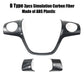 1pcs For Ford Focus 3 MK3 (2012-2014)/For KUGA 2013-2015 accessories Car styling steering wheel trim cover sticker decoration
