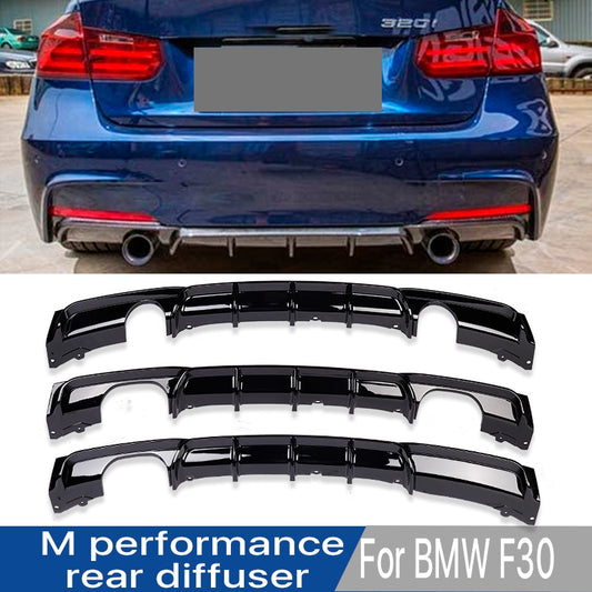 Carbon Fiber M Performance M3 Sport Style Rear Diffuser Bumper Front Lip Spoiler Body Kit For BMW 3 Series F30 F31 F35 2012-2019