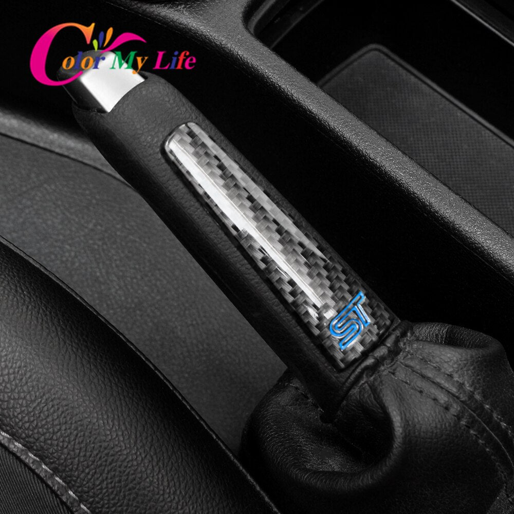 Car ST Handbrake Trim Sticker for New Focus ST Interior Decoration Handbrake Sequin for Ford Focus 3 MK3 2015-2018