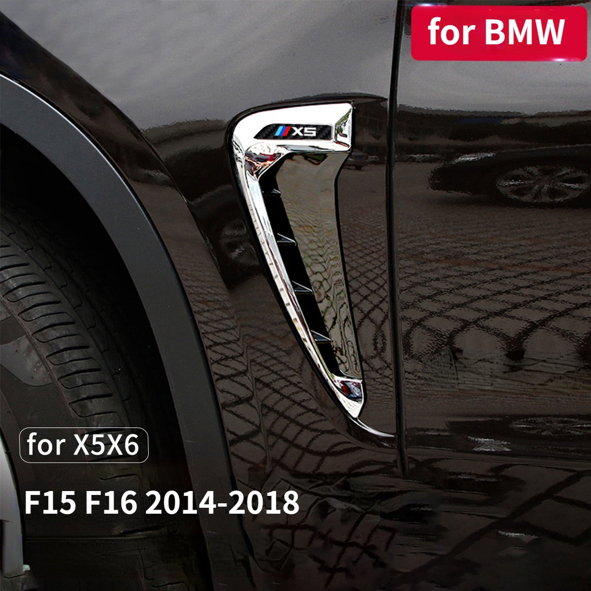 BMW X5 X6 F15 F16 2014~2018 Car Body 3D Emblem Sticker Sports Styling Bmw Decoration Accessories