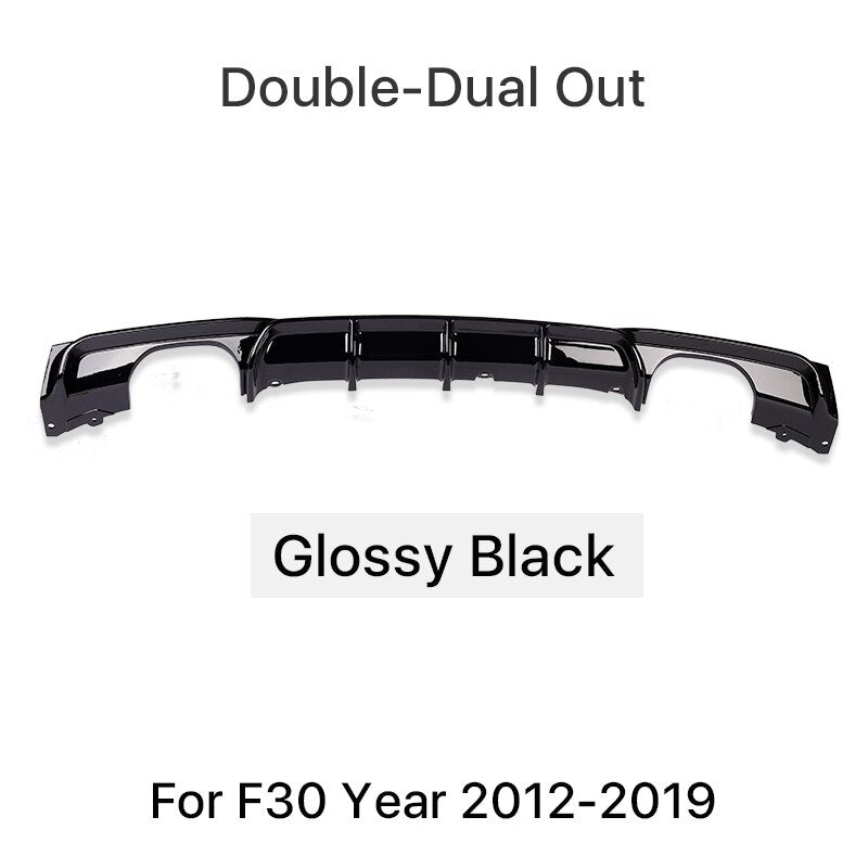 Carbon Fiber M Performance M3 Sport Style Rear Diffuser Bumper Front Lip Spoiler Body Kit For BMW 3 Series F30 F31 F35 2012-2019