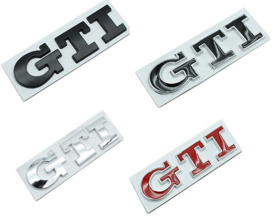 Volkswagen Golf GTI Badge Rear Boot Metal Emblem Badge (Select Your Colour)  5G0853675Q2ZZ