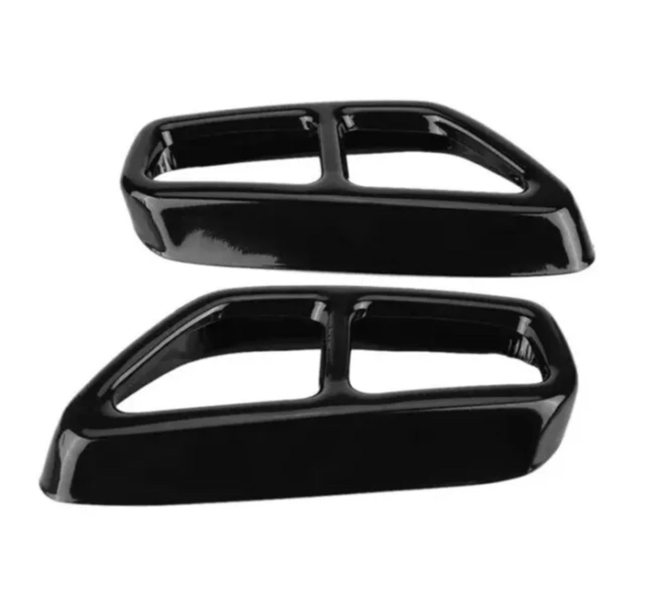 BMW 5 Series G30 G31 2017 2018 Exhaust Tailpipes Pipe Tip Cover Trim Black