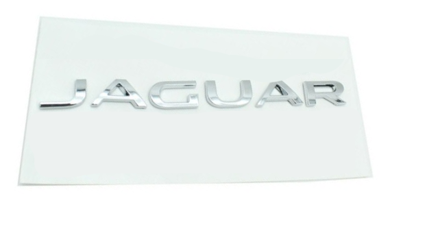 JAGUAR CHROME BOOT LID LETTERING WORD EMBLEM LOGO BADGE F X S TYPE XF XJ PART