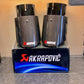 Akrapovic Exhaust Tips Carbon Fibre Gloss Black 4” Universal Fitment x2 (select your size)
