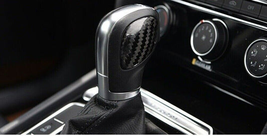 VW Volkswagen DSG Gear Shift Knob Panel Cover Carbon Fiber Stickers - UK Stock