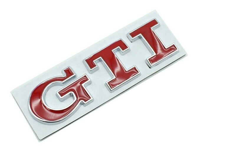 Volkswagen Golf GTI Badge Rear Boot Metal Emblem Badge (Select Your Colour)  5G0853675Q2ZZ