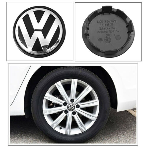 VW Centre Wheel Caps for golf passat jetta scirocco tiguan 4x 65mm 3B7601171